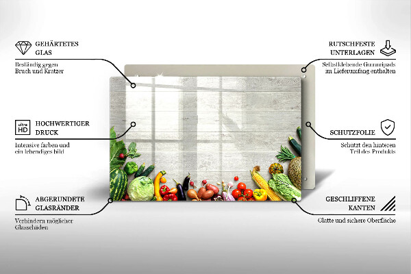 Cubre vitrocerámica Verduras en tapas
