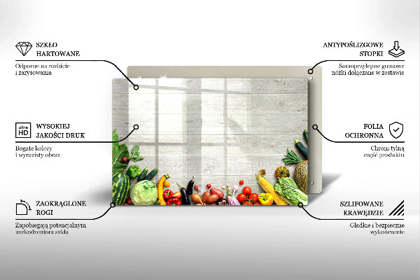 Cubre vitrocerámica Verduras en tapas