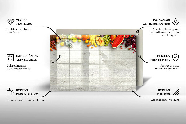 Cubre vitrocerámica Frutas en portadas