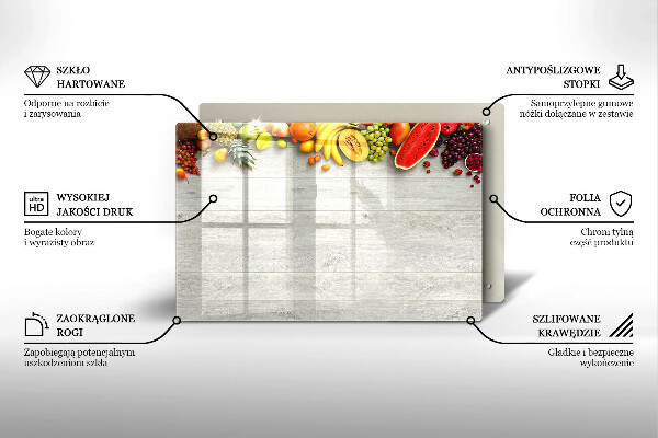 Cubre vitrocerámica Frutas en portadas