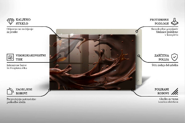 Protector placa inducción Chocolate liquido