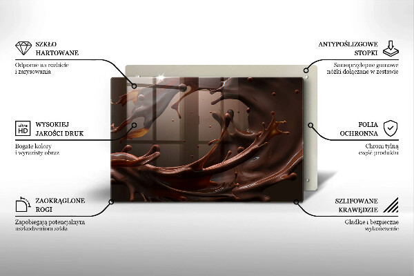 Protector placa inducción Chocolate liquido