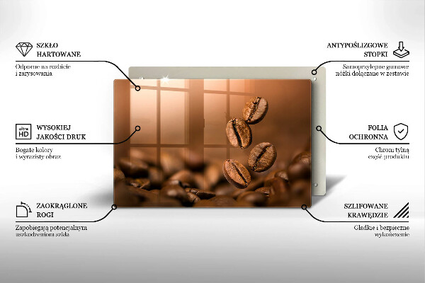 Cubre vitrocerámica Granos de café