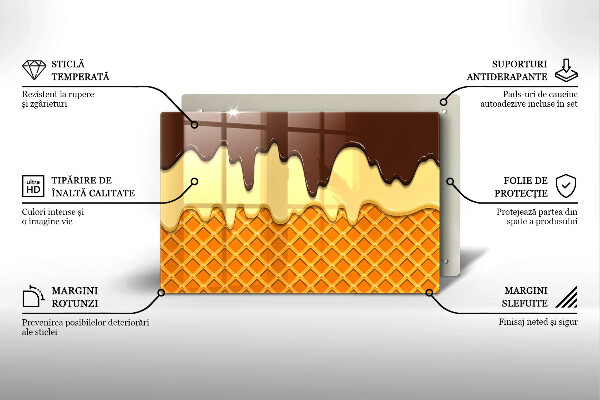 Cubre vitrocerámica Ilustración de cono de helado