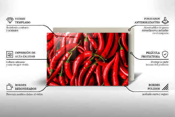 Cubre encimera Pimientos picantes