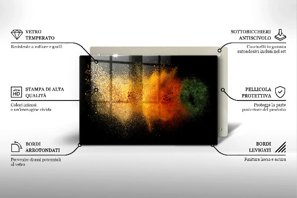 Cubre encimera Especias coloridas
