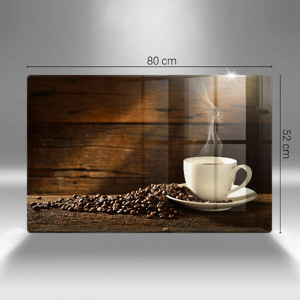 Cubre vitrocerámica Taza de café de madera