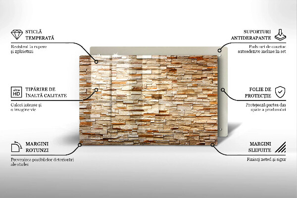 Cubre vitrocerámica Textura de piedras decorativas