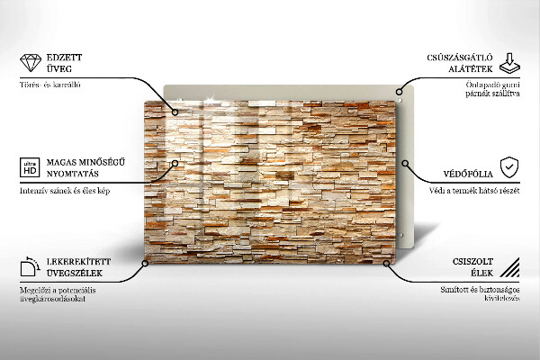 Cubre vitrocerámica Textura de piedras decorativas