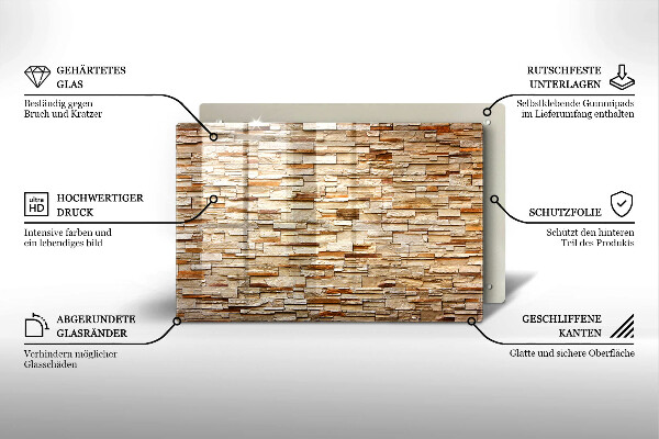 Cubre vitrocerámica Textura de piedras decorativas