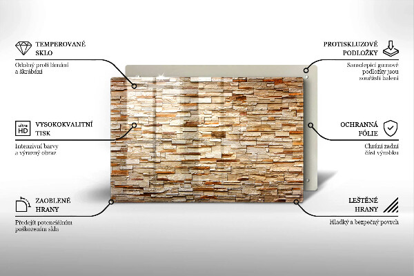 Cubre vitrocerámica Textura de piedras decorativas