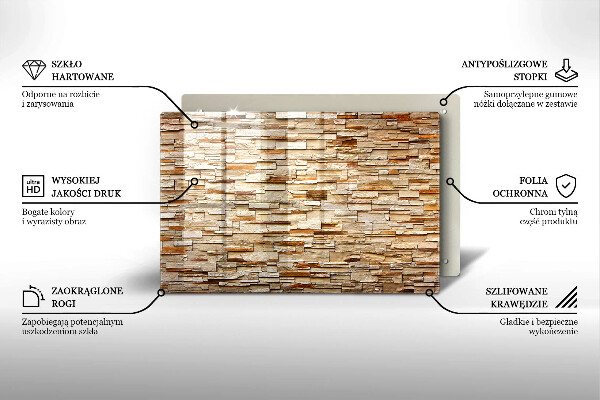 Cubre vitrocerámica Textura de piedras decorativas
