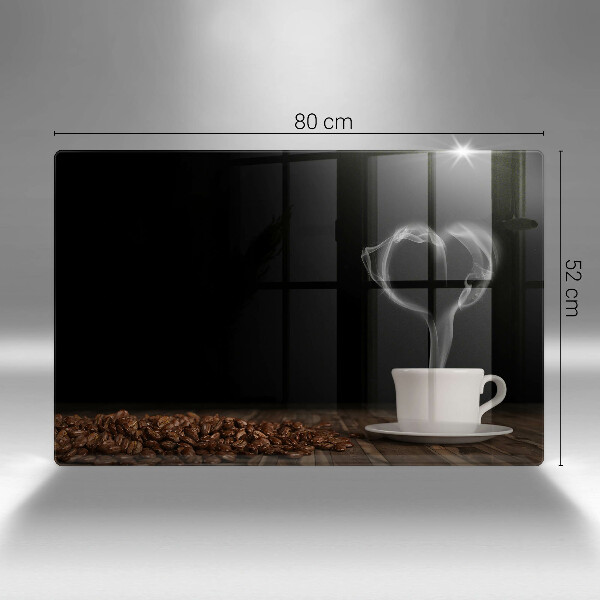 Cubre vitrocerámica Corazón de taza de café
