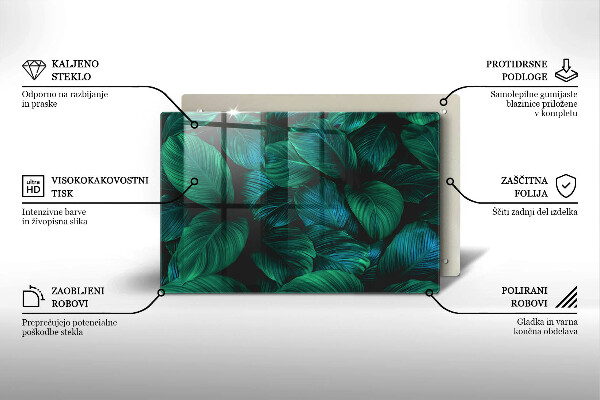 Cubre vitrocerámica Hojas de la selva