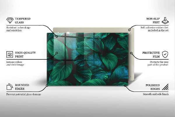 Cubre vitrocerámica Hojas de la selva