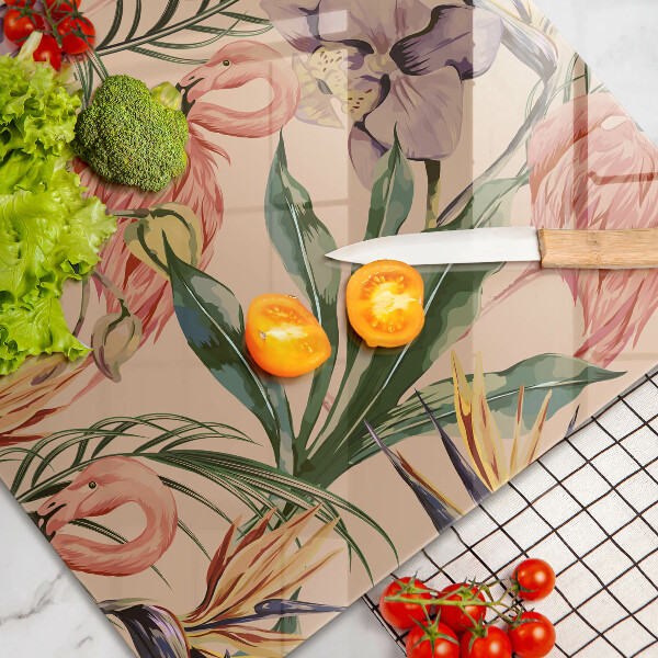 Protector placa inducción Ilustración de flamencos