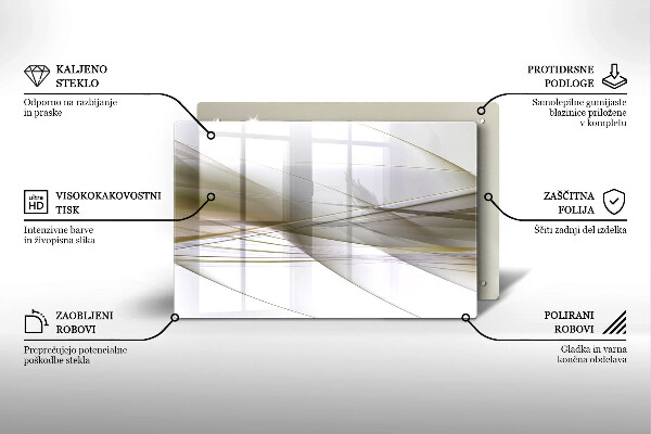 Cubre vitrocerámica Diseño de líneas abstractas