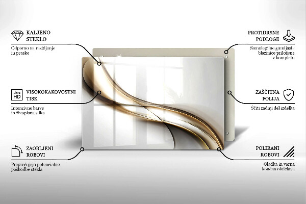 Cubre vitrocerámica Abstracción de líneas suaves