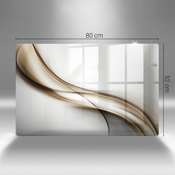 Cubre vitrocerámica Abstracción de líneas suaves