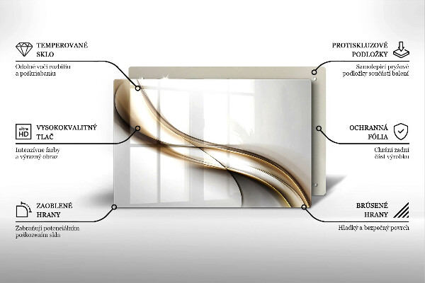 Cubre vitrocerámica Abstracción de líneas suaves