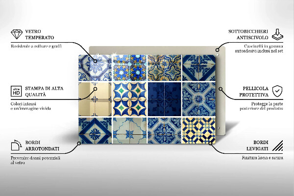 Cubre vitrocerámica Azulejos decorativos