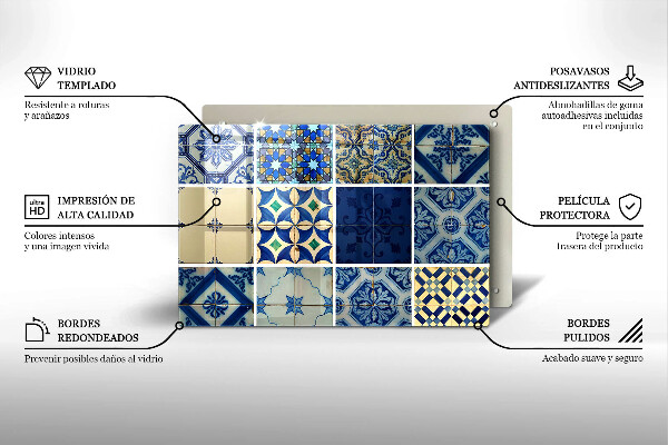 Cubre vitrocerámica Azulejos decorativos