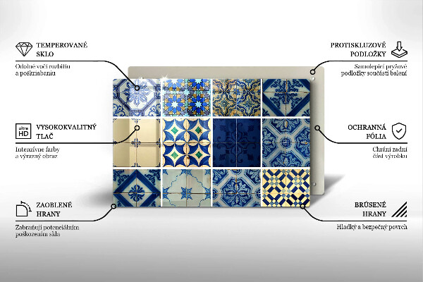 Cubre vitrocerámica Azulejos decorativos