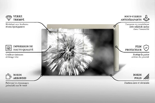 Cubre vitrocerámica Un delicado diente de león