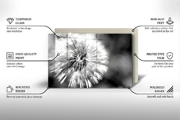 Cubre vitrocerámica Un delicado diente de león