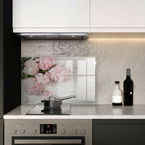 Cubre vitrocerámica Flores rosas delicadas