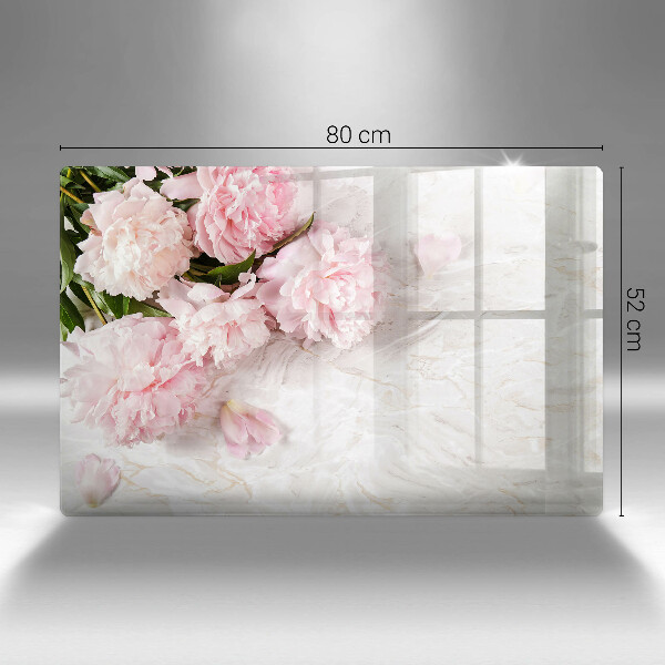 Cubre vitrocerámica Flores rosas delicadas