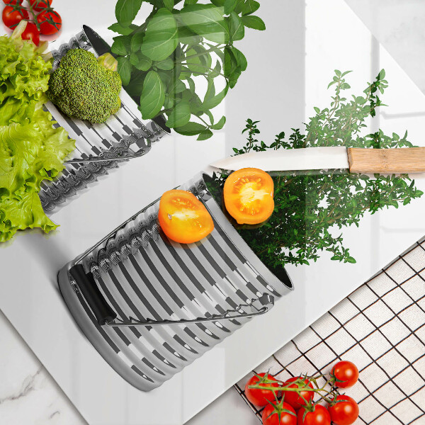 Cubre vitrocerámica Macetas con plantas herbáceas