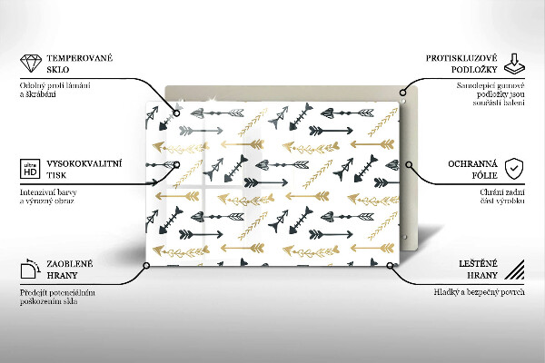 Cubre vitrocerámica Patrón de flechas boho