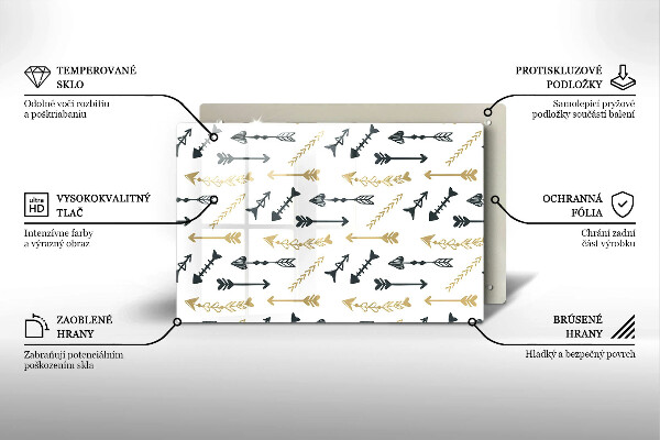 Cubre vitrocerámica Patrón de flechas boho