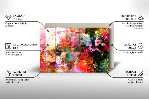 Cubre vitrocerámica Abstracción de pintura