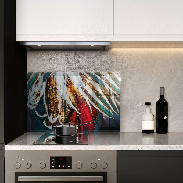 Cubre vitrocerámica Plumas de pájaro boho