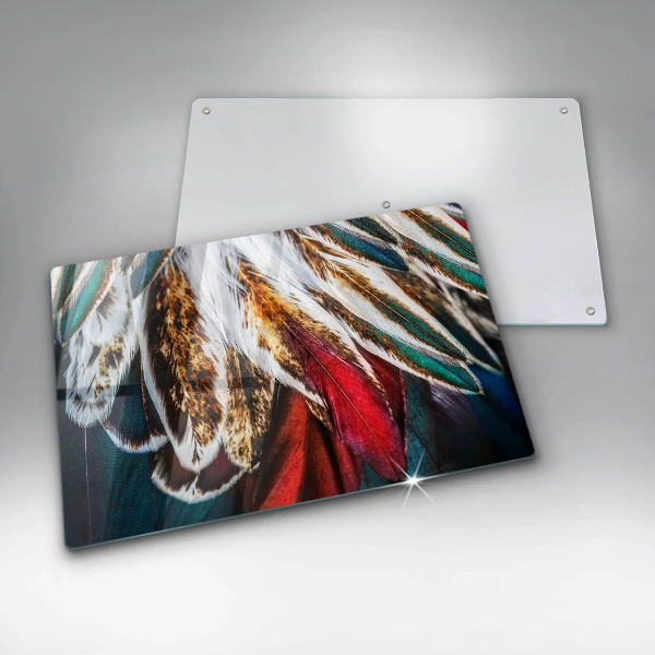 Cubre vitrocerámica Plumas de pájaro boho