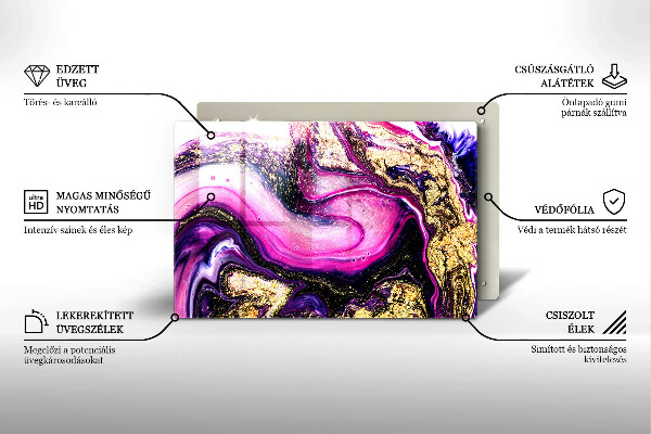 Cubre encimera Diseño abstracto oro