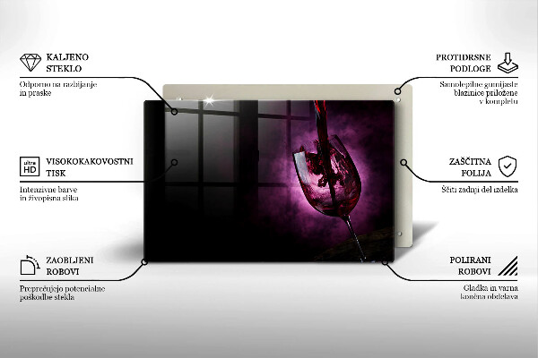 Cubre vitrocerámica Una copa de vino