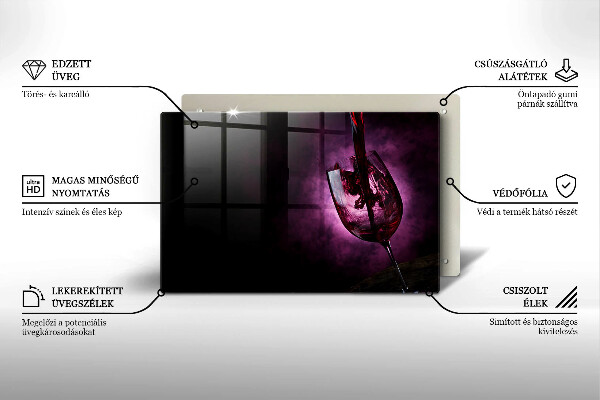 Cubre vitrocerámica Una copa de vino