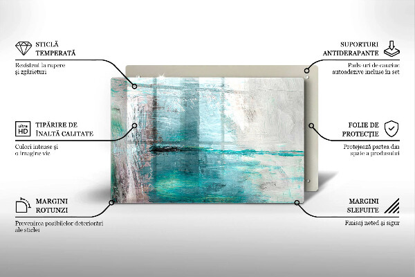 Cubre vitrocerámica Fondo de abstracción de pintura