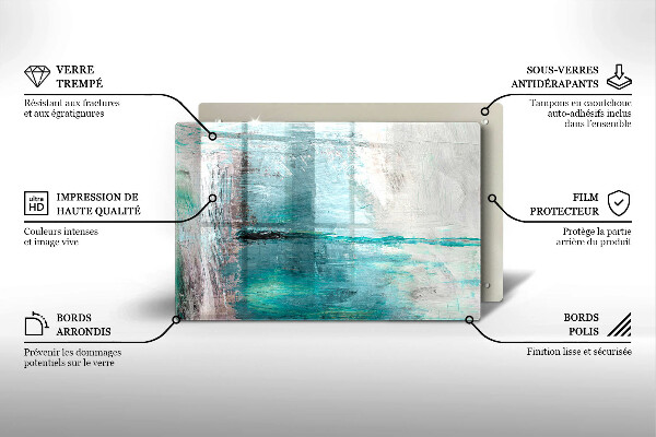 Cubre vitrocerámica Fondo de abstracción de pintura