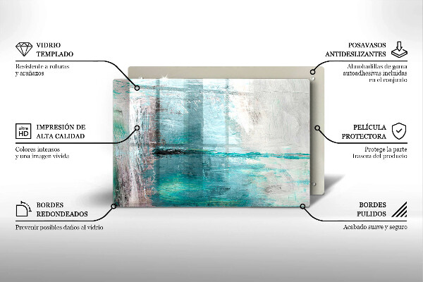 Cubre vitrocerámica Fondo de abstracción de pintura