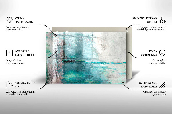 Cubre vitrocerámica Fondo de abstracción de pintura