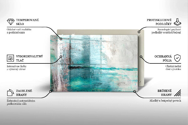 Cubre vitrocerámica Fondo de abstracción de pintura
