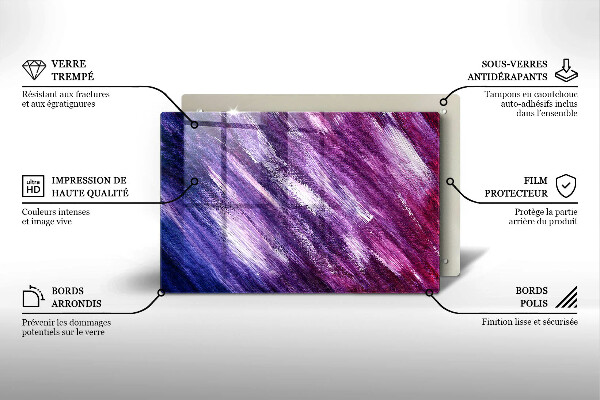 Cubre vitrocerámica Abstracción de pintura