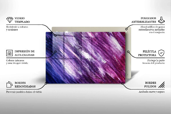 Cubre vitrocerámica Abstracción de pintura