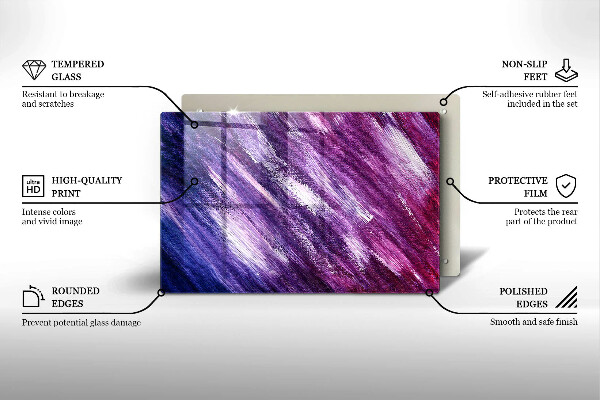 Cubre vitrocerámica Abstracción de pintura