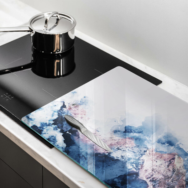 Protector placa inducción Montañas pintadas abstractas