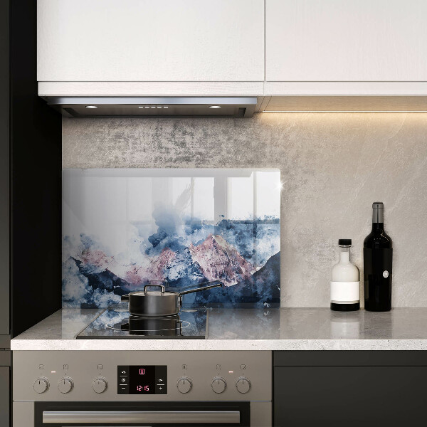 Protector placa inducción Montañas pintadas abstractas